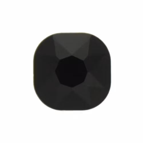 Jet Kinesisk Strass Cushion Square 12mm 2st