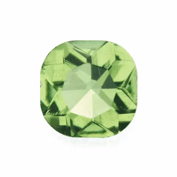 Light Green Kinesisk Strass Cushion Square 12mm 2st