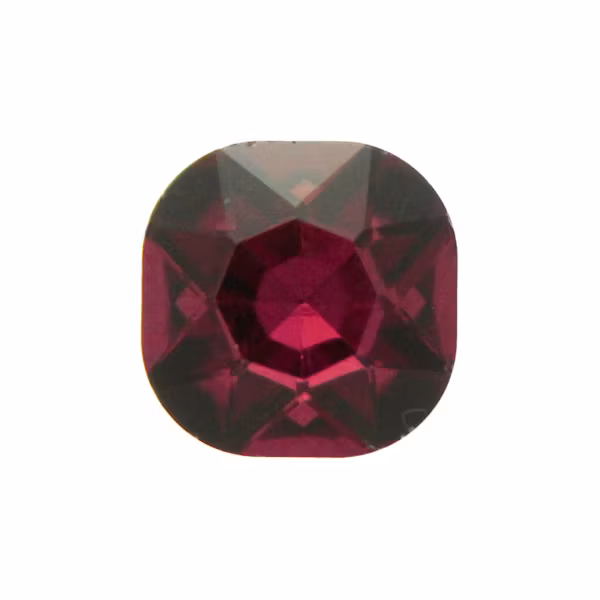 Wine Kinesisk Strass Cushion Square 12mm 2st