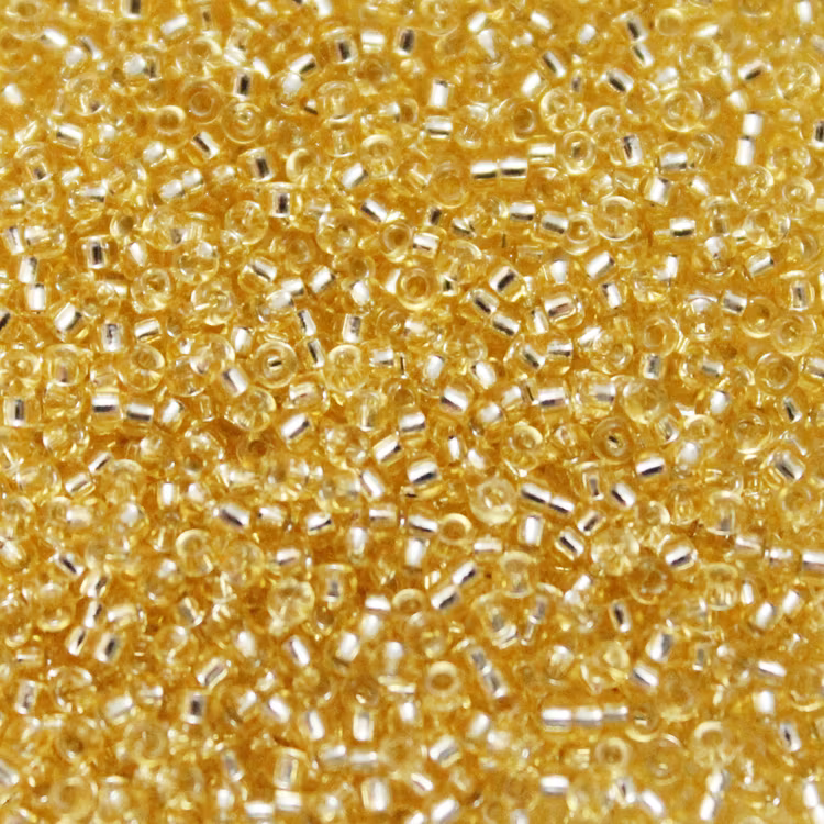 Silverlined Gold 15-0003 Miyuki Seedbeads 15/0 5g