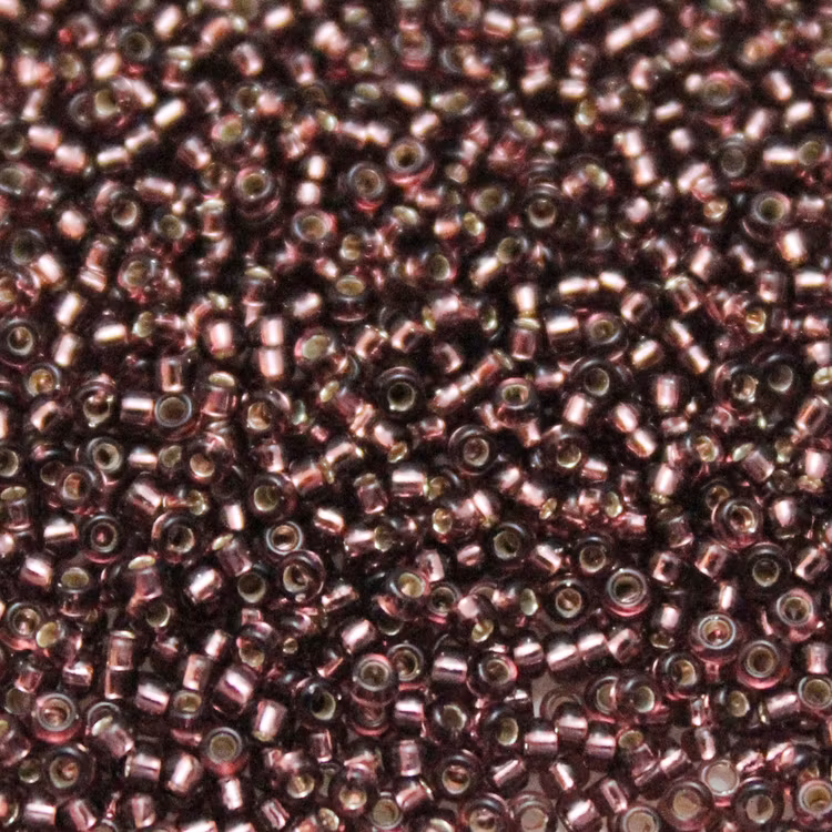 Silverlined Dark Amethyst 15-0013 Miyuki Seedbeads 15/0 5g