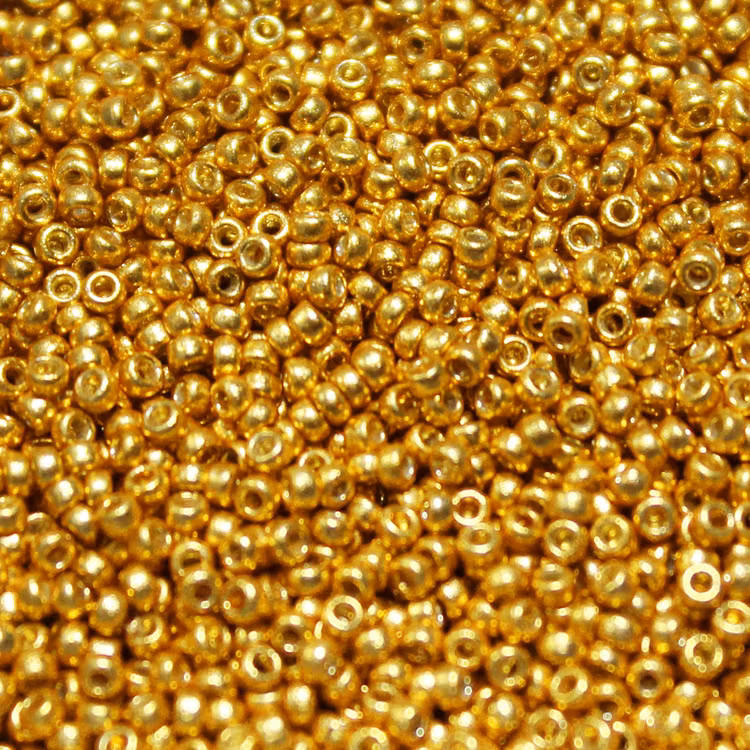 Duracoat Galvanized Yellow Gold 15-4203 Miyuki Seedbeads 15/0 5g
