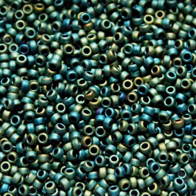 Matte Metallic Patina Iris 15-2008 Miyuki Seedbeads 15/0 5g