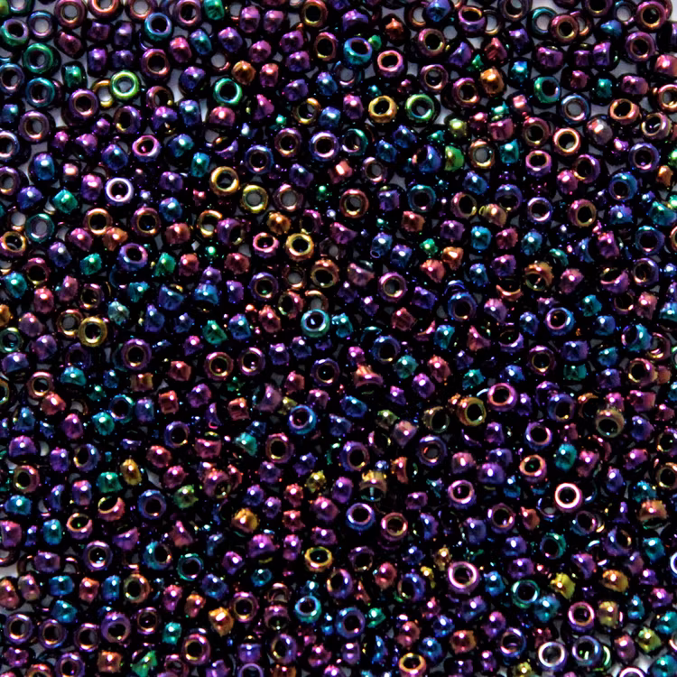 Metallic Dark Plum Iris 15-0454 Miyuki Seedbeads 15/0 5g