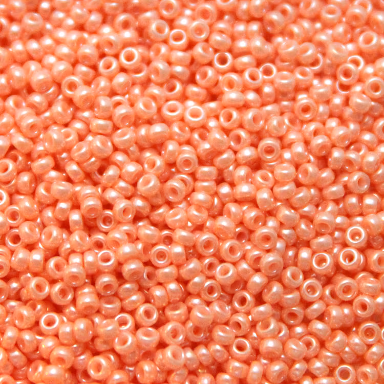 Opaque Salmon Luster 15-0429 Miyuki Seedbeads 15/0 5g