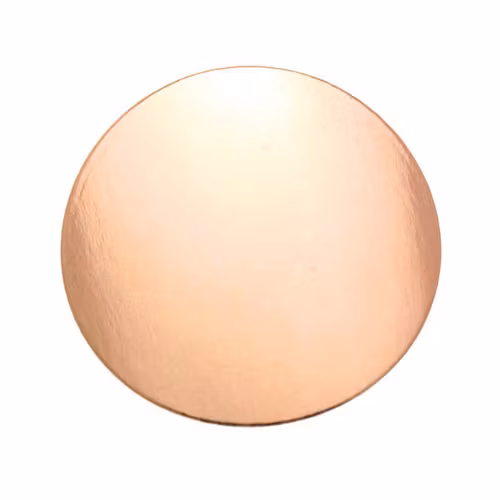 Roséguldfärgad Pappbricka till Fickspegel 46mm 1st