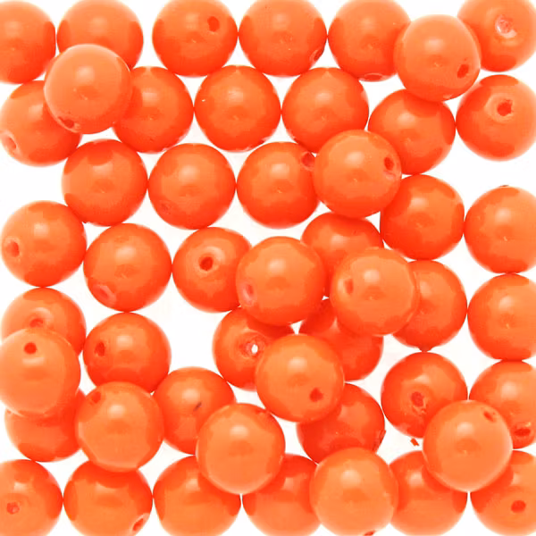 Peach Coral Vaxade Runda/Druks 6mm 50st