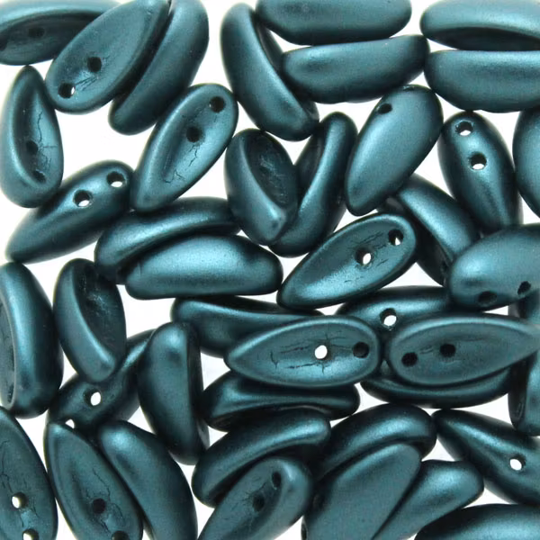 Alabaster Pastel Petrol Chilli Beads 10g