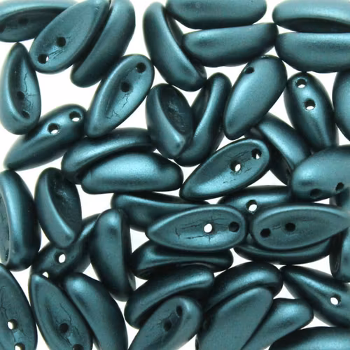 Alabaster Pastel Petrol Chilli Beads 10g