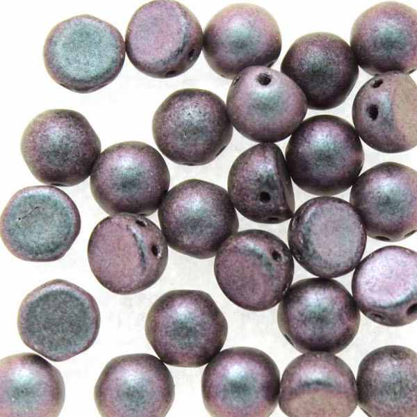 Polychrome Orchid Aqua CzechMates Cabochon 10g