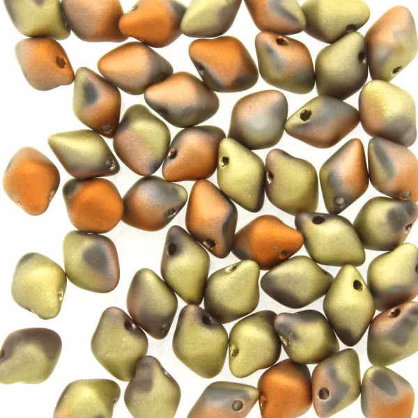 Crystal Carlifornia Gold Rush Matted Spiky Button 50st