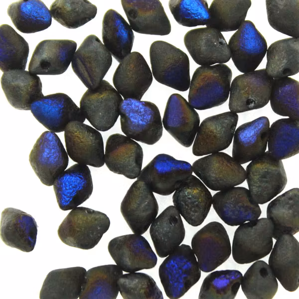 Jet Etched Azuro Full Spiky Button 50st