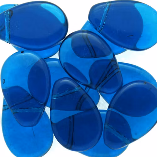 Capri Blue Pear Drop 18x12mm 1st