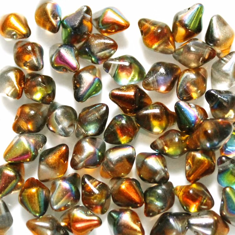Crystal Magic Copper Spiky Button 50st