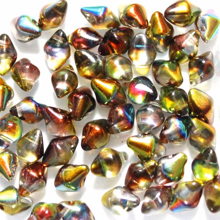 Crystal Magic Green Spiky Button 50st