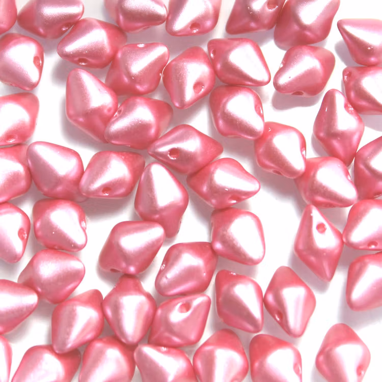 Alabaster Pastel Pink Spiky Button 50st