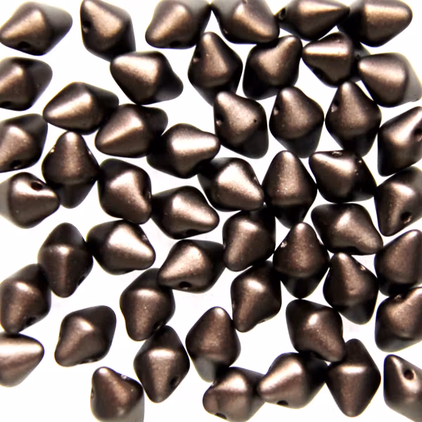 Alabaster Pastel Dark Brown Spiky Button 50st