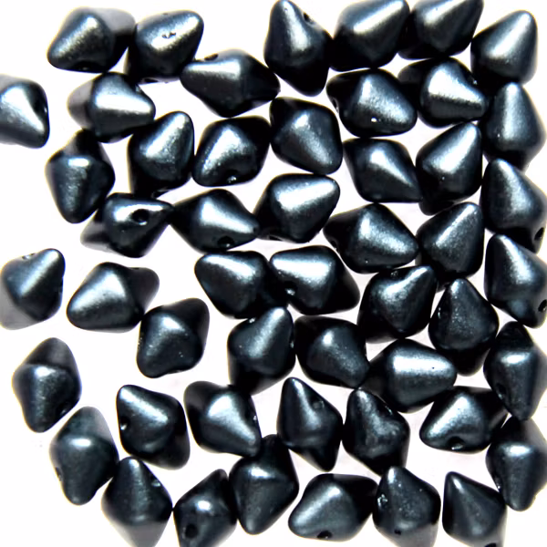 Alabaster Pastel Dark Grey Spiky Button 50st