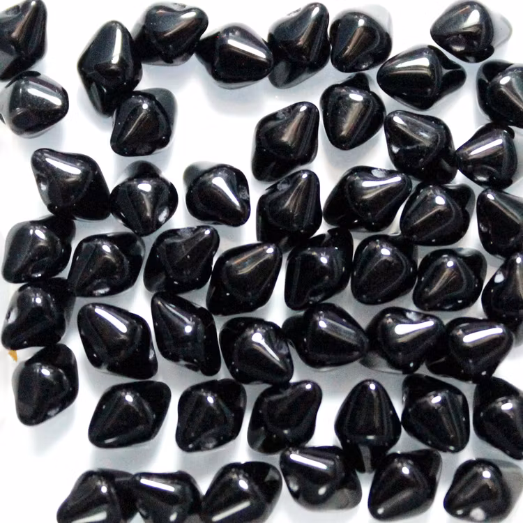 Jet Spiky Button 50st