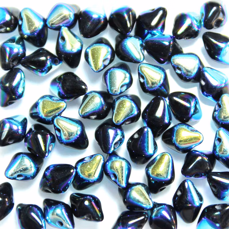 Jet Full AB Spiky Button 50st