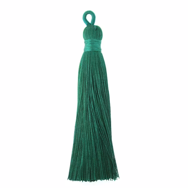 Dark Green Tassel/Tofs Ø10mm 8cm 1st