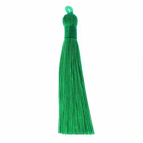 Green Tassel/Tofs Ø10mm 8cm 1st
