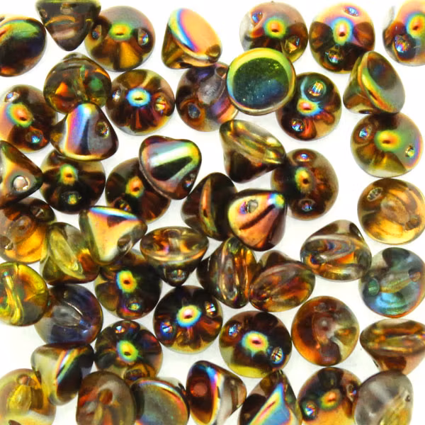 Crystal Magic Green Button Bead 50st