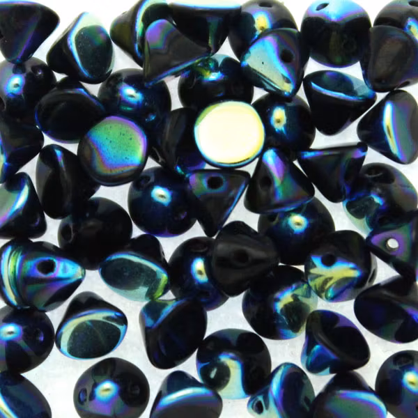 Jet Full AB Button Bead 50st