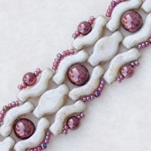 Lavinia Armband PDF 1pkt Bridge/Navette Beads