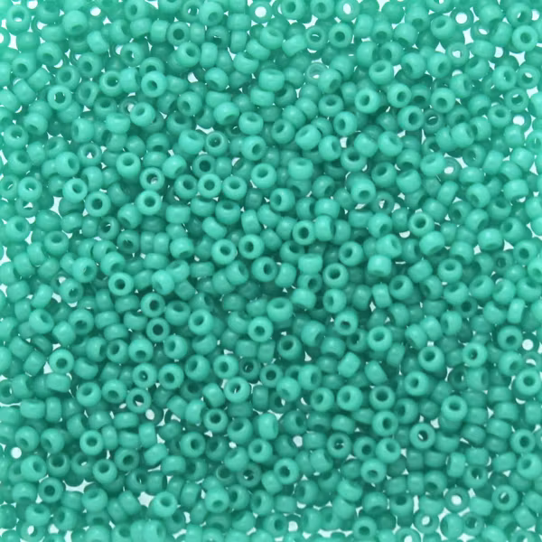 Opaque Turquoise Green 15-0412 Miyuki Seedbeads 15/0 5g