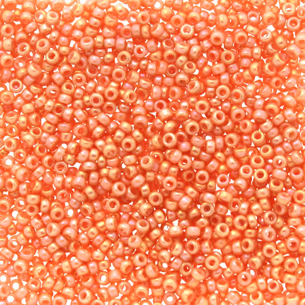 Opaque Peach Luster 15-0596 Miyuki Seedbeads 15/0 5g