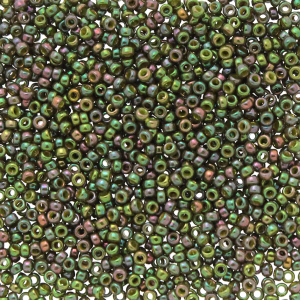 Opaque Golden Olive Luster 15-1897 Miyuki Seedbeads 15/0 5g