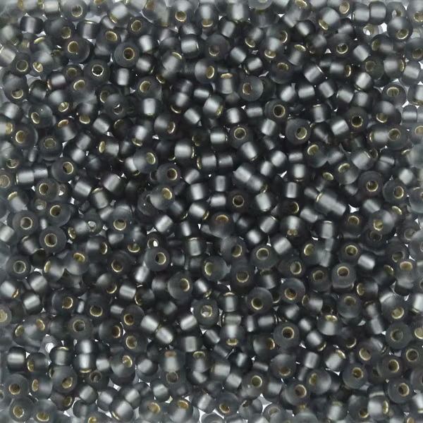 Matte Silverlined Gray 11-0021F Miyuki Seedbeads 11/0 10g