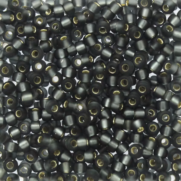 Matte Silverlined Gray 8-0021F Miyuki Seedbeads 8/0 10g