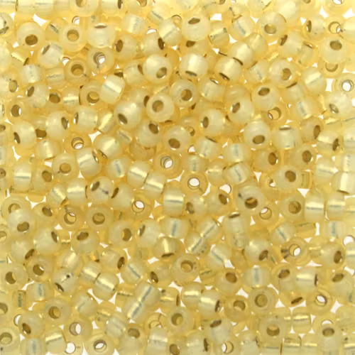 Dyed Cream Silverlined Alabaster 8-0577 Miyuki Seedbeads 8/0 10g
