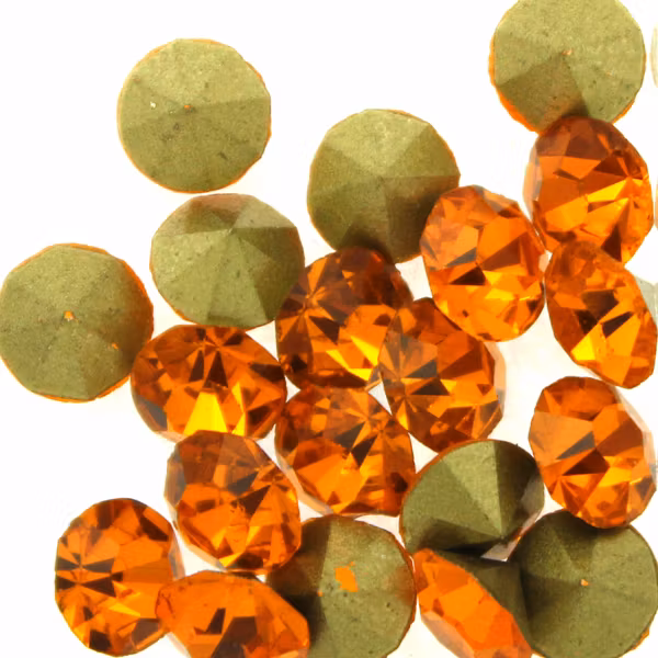 Orange Kinesisk Chaton 6mm ss28 20st