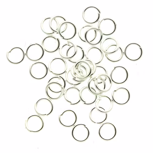 Silverfärgade Bindringar 3x0,4mm ca. 35st