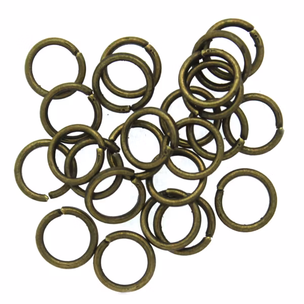 Bronsfärgade Bindringar 6x0,8mm ca. 25st