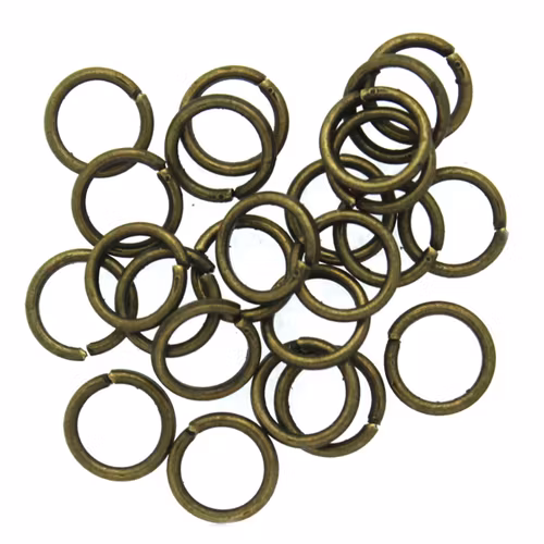 Bronsfärgade Bindringar 6x0,8mm ca. 25st