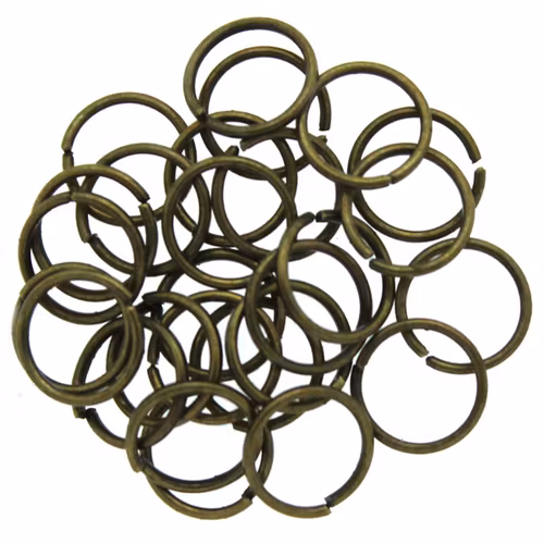 Bronsfärgade Bindringar 7x0,8mm ca. 20st