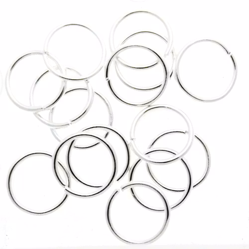 Silverfärgade Bindringar 8x0,8mm ca. 15st