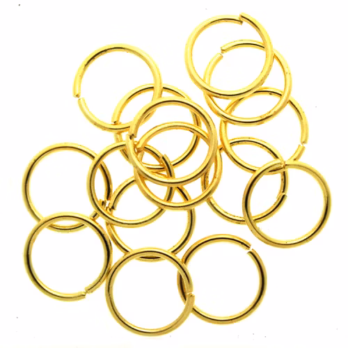 Guldfärgade Bindringar 8x0,8mm ca. 15st
