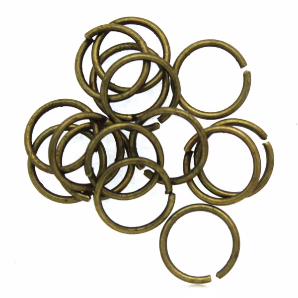 Bronsfärgade Bindringar 8x0,8mm ca. 15st