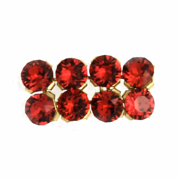 Scarlet Guldfärgad metall 40001 Crystal Mesh 3mm 8st