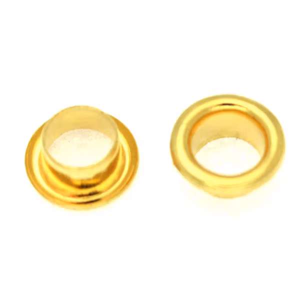 Guldfärgad Öljett 8mm 2st