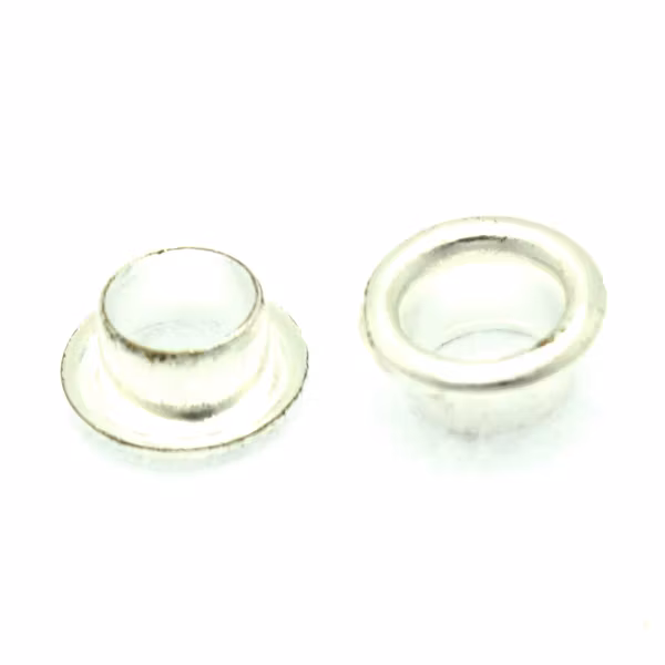 Silverfärgad Öljett 8mm 2st