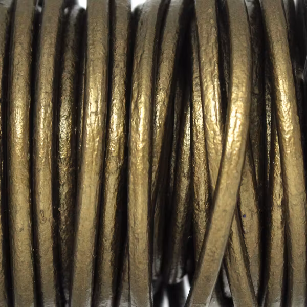 Metallic Kansa 4mm Rund 50cm