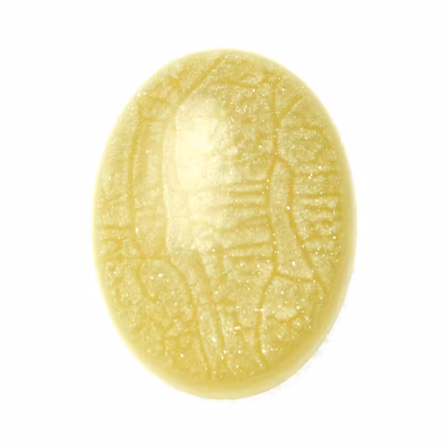 Light Yellow Shimmer Resincabochon 40x30mm 1st