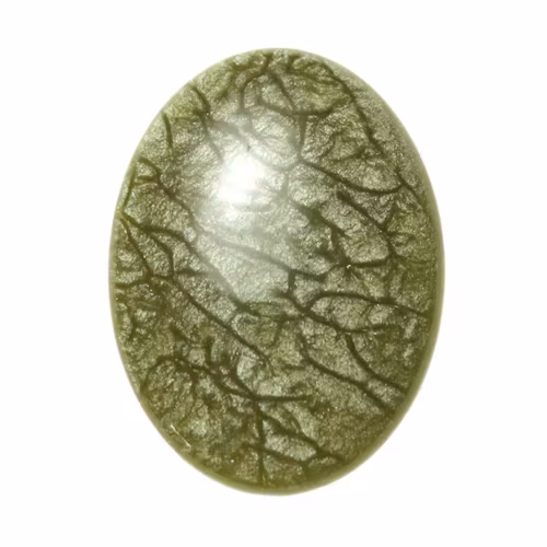 Moss Green Resincabochon 40x30mm 1st