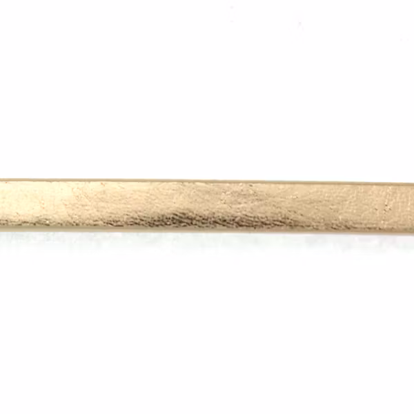 Rose Gold Imitationsläder 5mm Platt 20cm